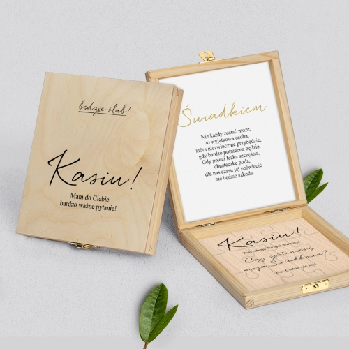 Prośba o świadkowanie - naturalne puzzle Golden Elegance