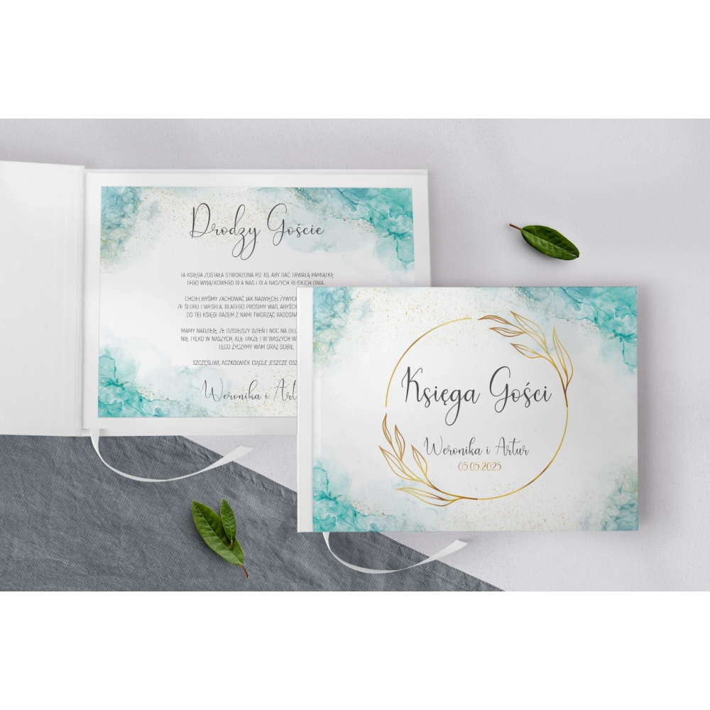 Księga Gości Weselnych Glamour Ink Motyw 3