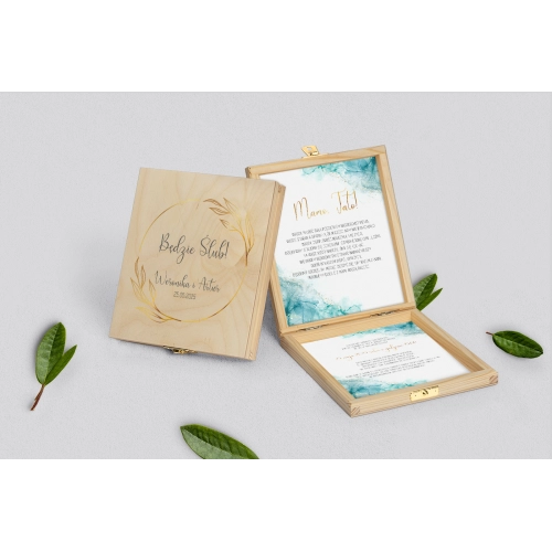 Zaproszenie dla Rodziców - naturalne Glamour Ink Motyw 3