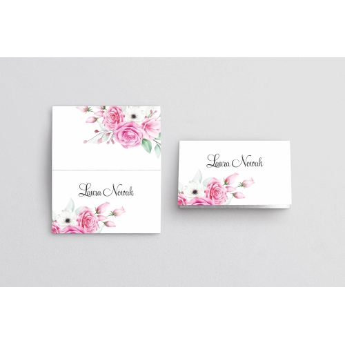 Winietki ślubne składane Geometryczne Serce Motyw 1