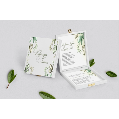 Zaproszenie dla Rodziców - białe About You Motyw 1