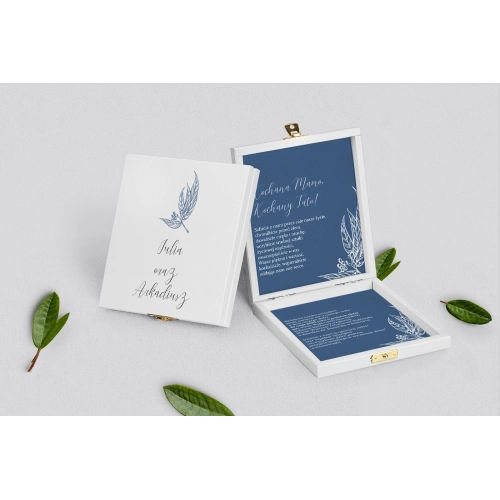 Zaproszenie dla Rodziców - białe Papers Motyw 3