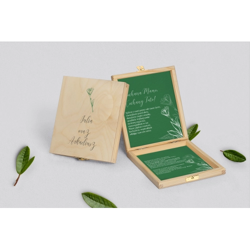 Zaproszenie dla Rodziców - naturalne Papers Motyw 1