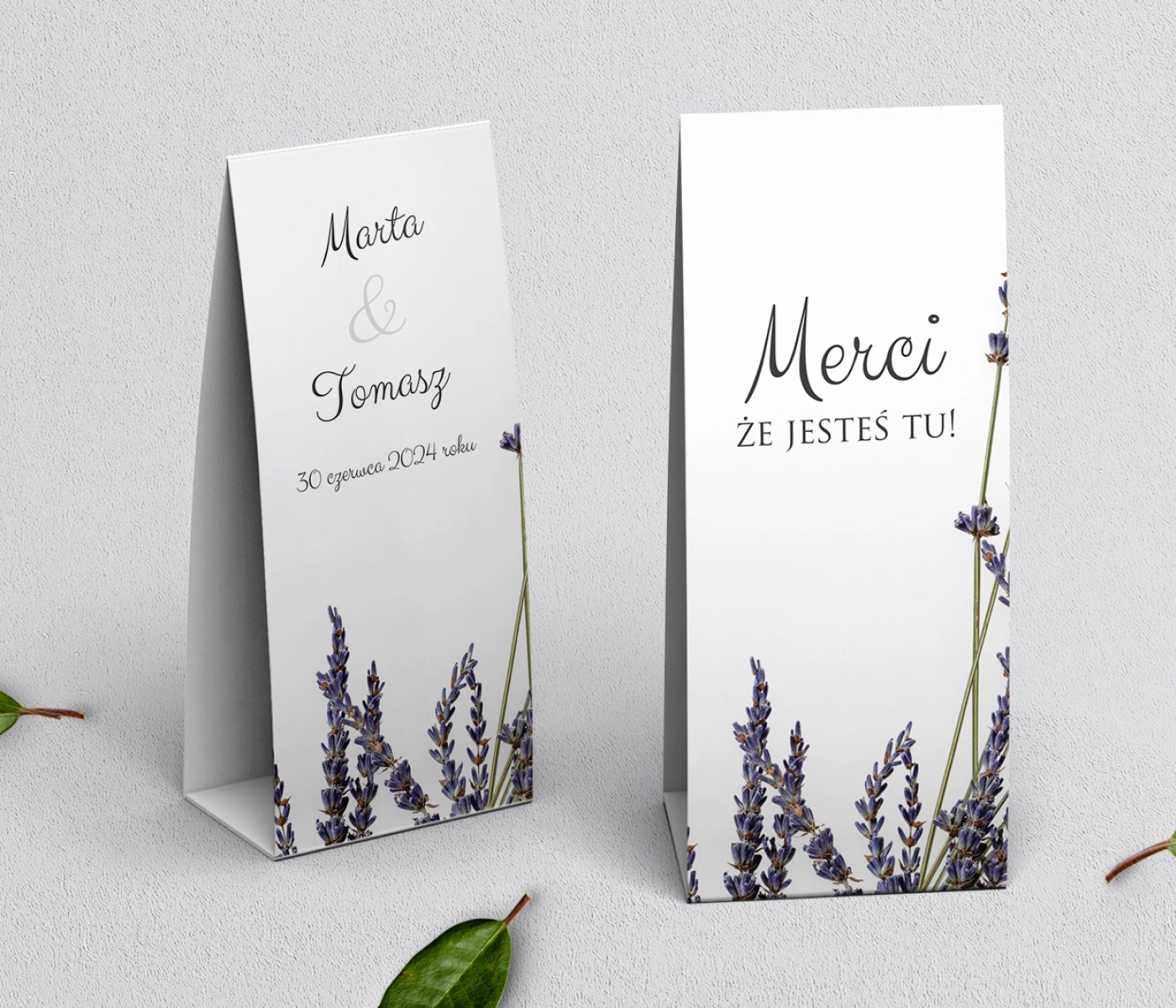 Podziękowanie Merci - Pudełeczko Soft Motyw 5