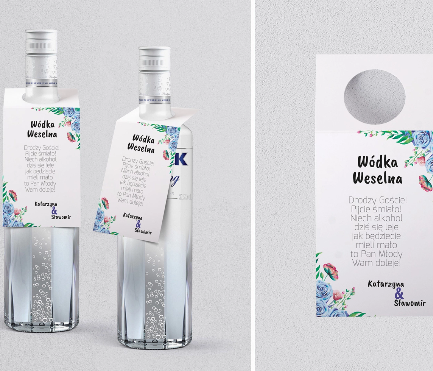 Zawieszka na alkohol oczko Bukiety Motyw 3
