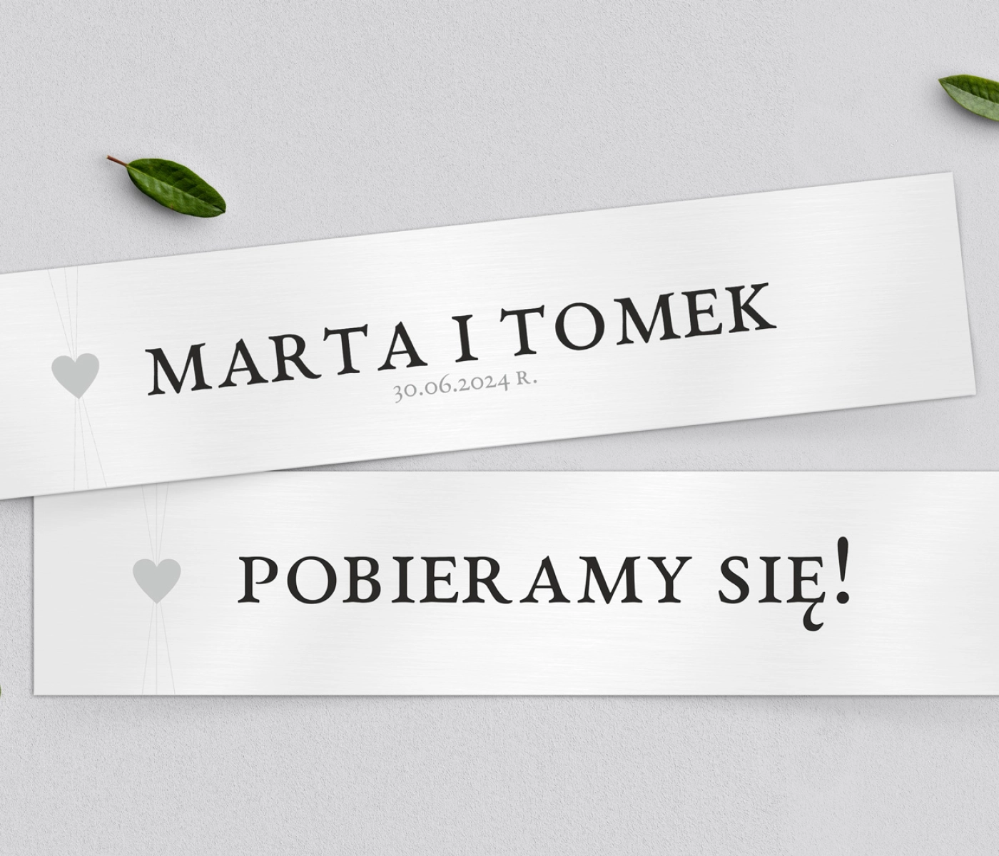 Tablice Rejestracyjne 2 szt. - Elegance Motyw 2
