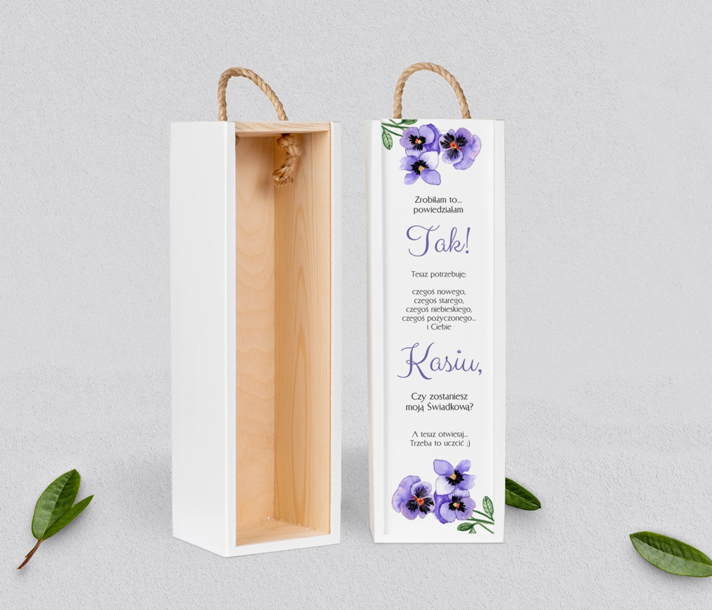 Prośba o Świadkowanie - SNW biała Sweet Love Motyw 3