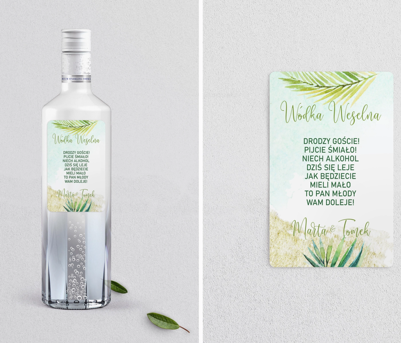 Naklejki na alkohol - Tropical Motyw 4