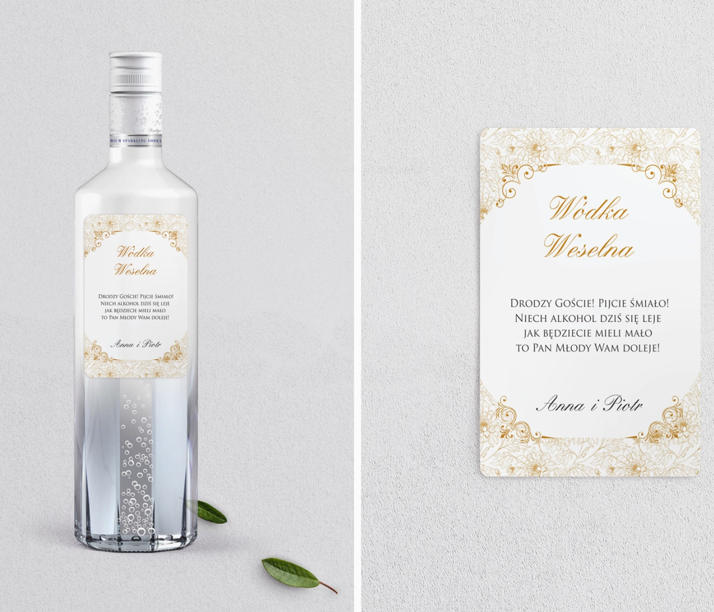 Naklejki na alkohol - Ornaments Motyw 3