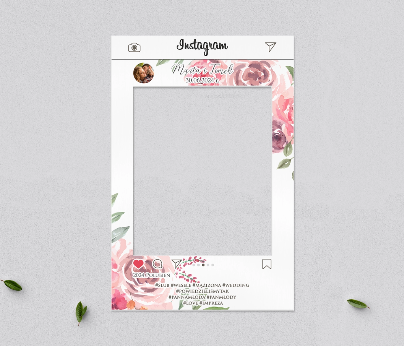 Ramka do zdjęć - Instagram PasteLove Motyw 2