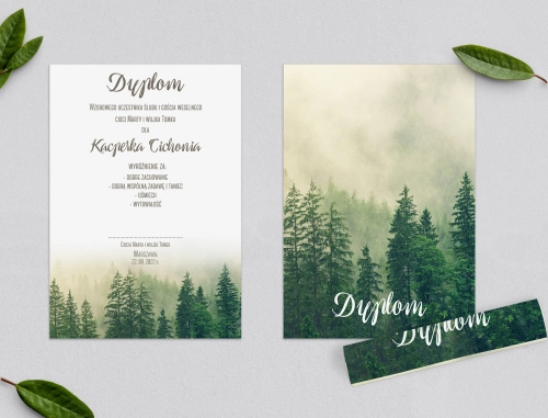 Dyplomy dla Dzieci - Forest - Motyw 1