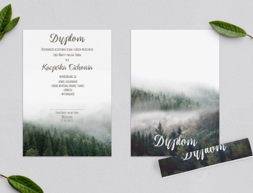 Dyplomy dla Dzieci - Forest - Motyw 2