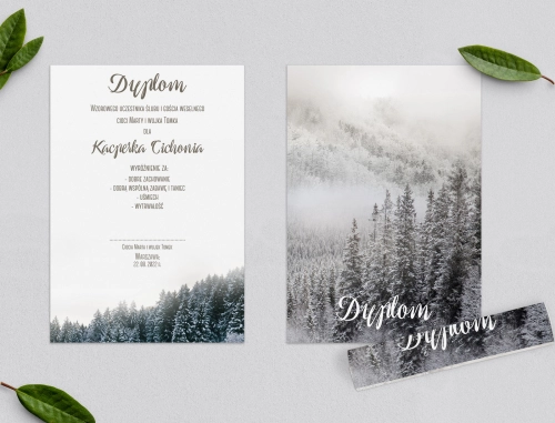 Dyplomy dla Dzieci - Forest - Motyw 4