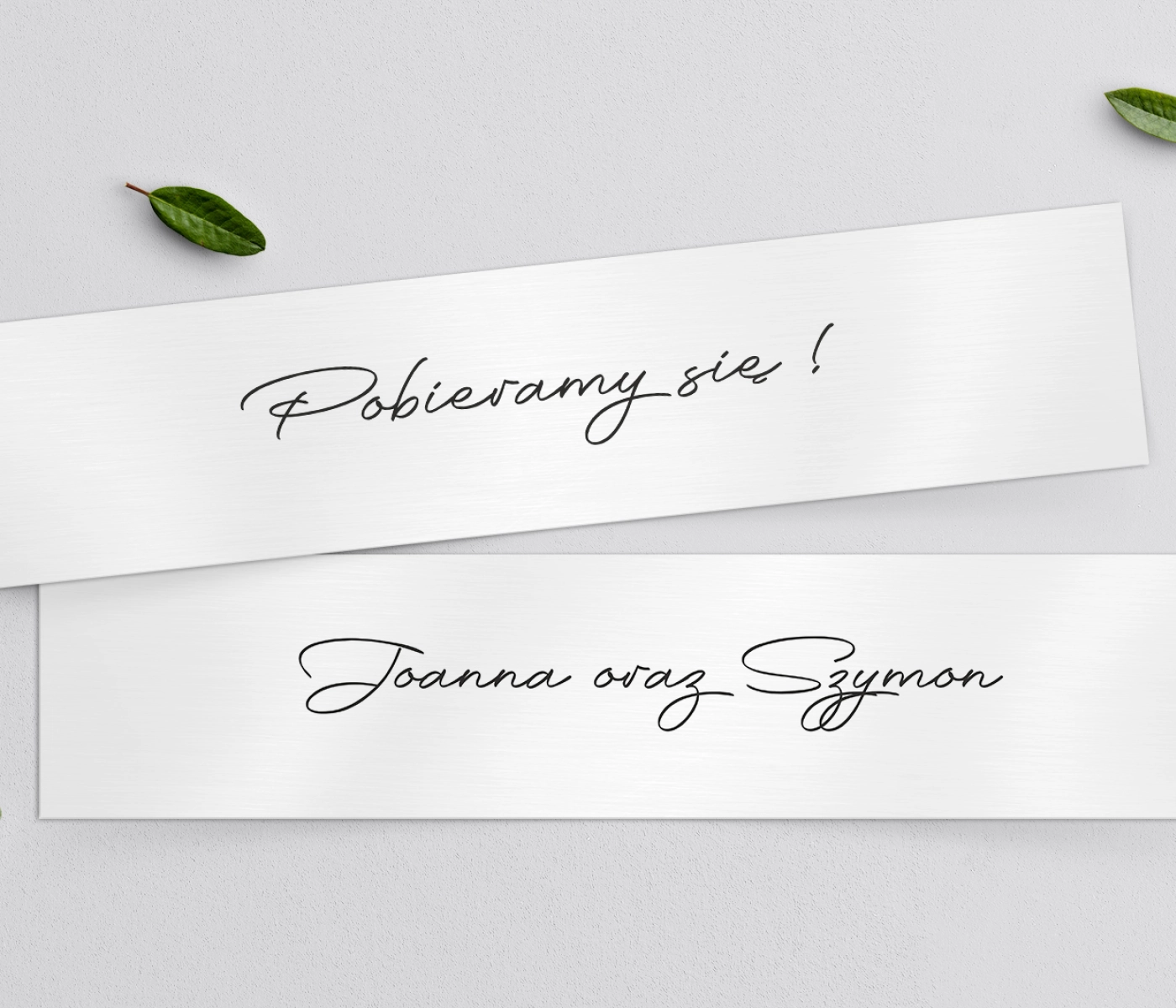 Tablice Rejestracyjne 2 szt. - Minimalistyczne Motyw 2