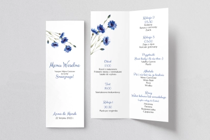 Menu weselne na stół