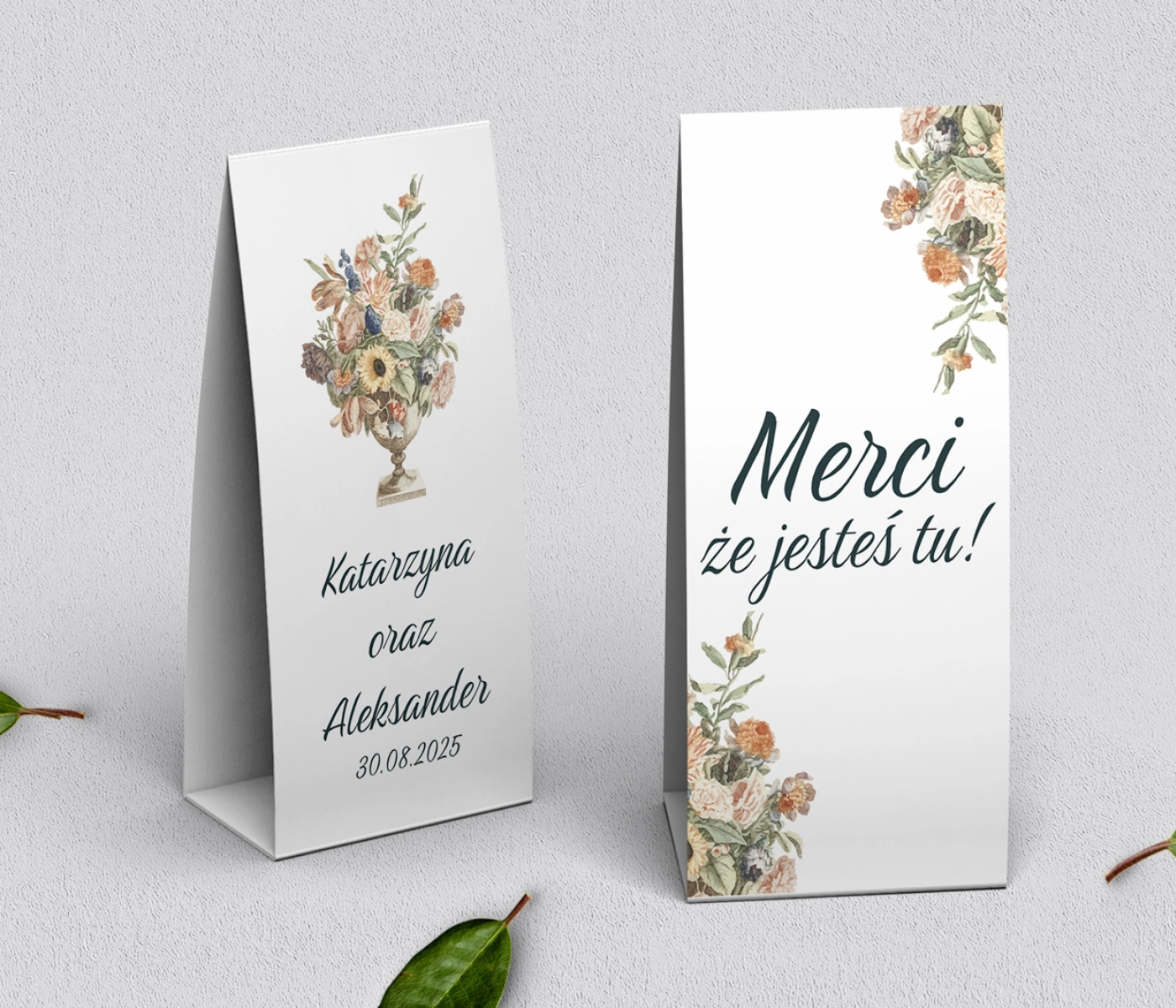 Podziękowanie Merci - Pudełeczko Rustic Summer Motyw 2