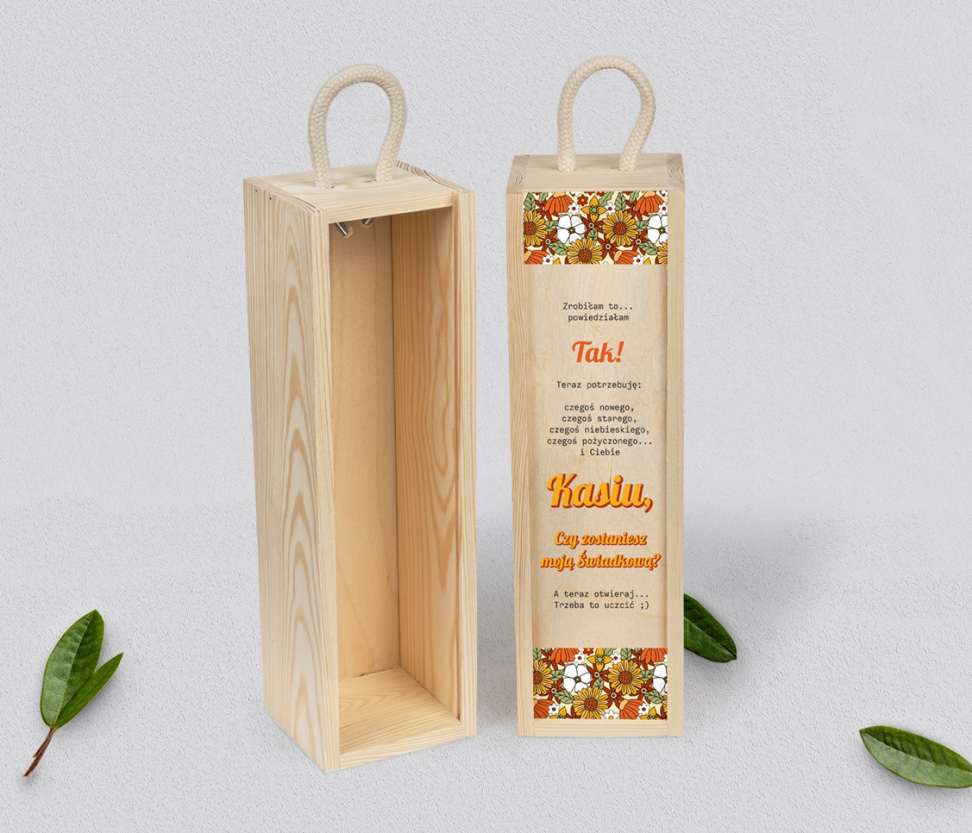 Prośba o Świadkowanie - SNW naturalna Retro Style Motyw 1