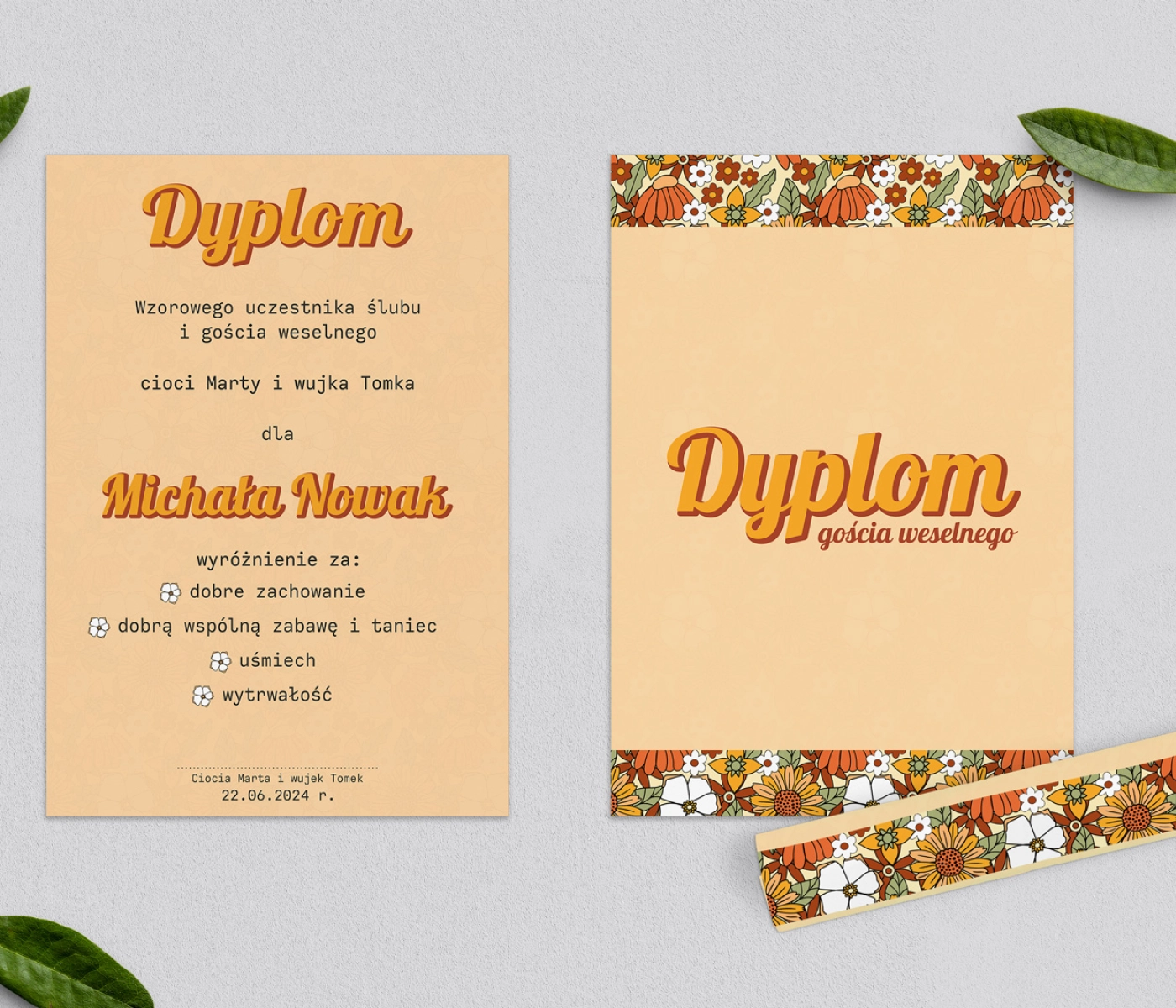 Dyplomy dla Dzieci - Retro Style Motyw 1