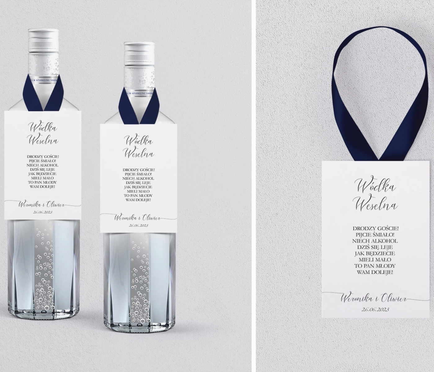 Zawieszka na alkohol Minimalistyczne - Motyw 2