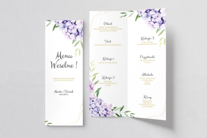 Menu weselne na stół