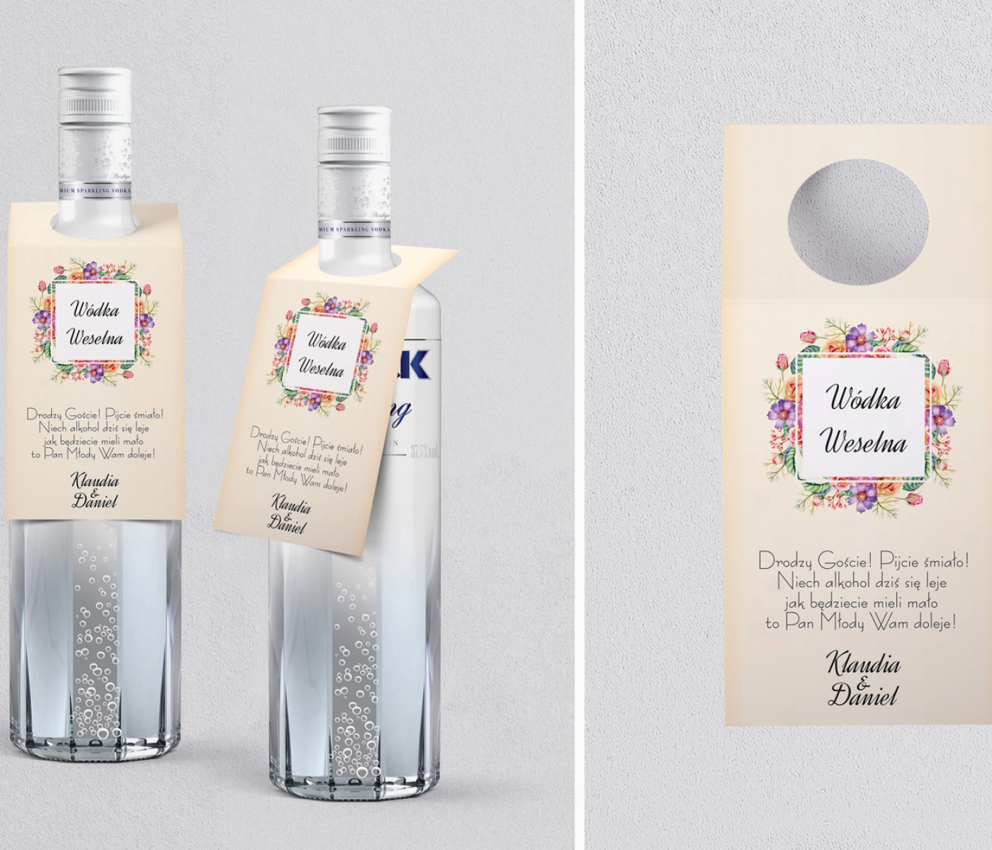 Zawieszka na alkohol oczko Love Motyw 7