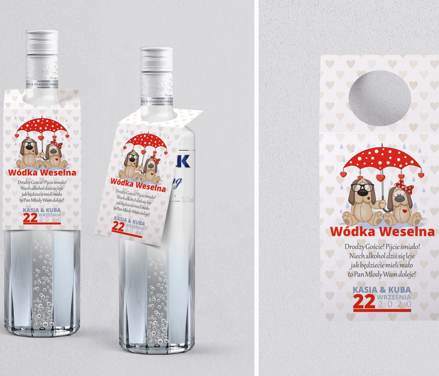 Zawieszka na alkohol oczko Uroczy Deszcz Motyw 1