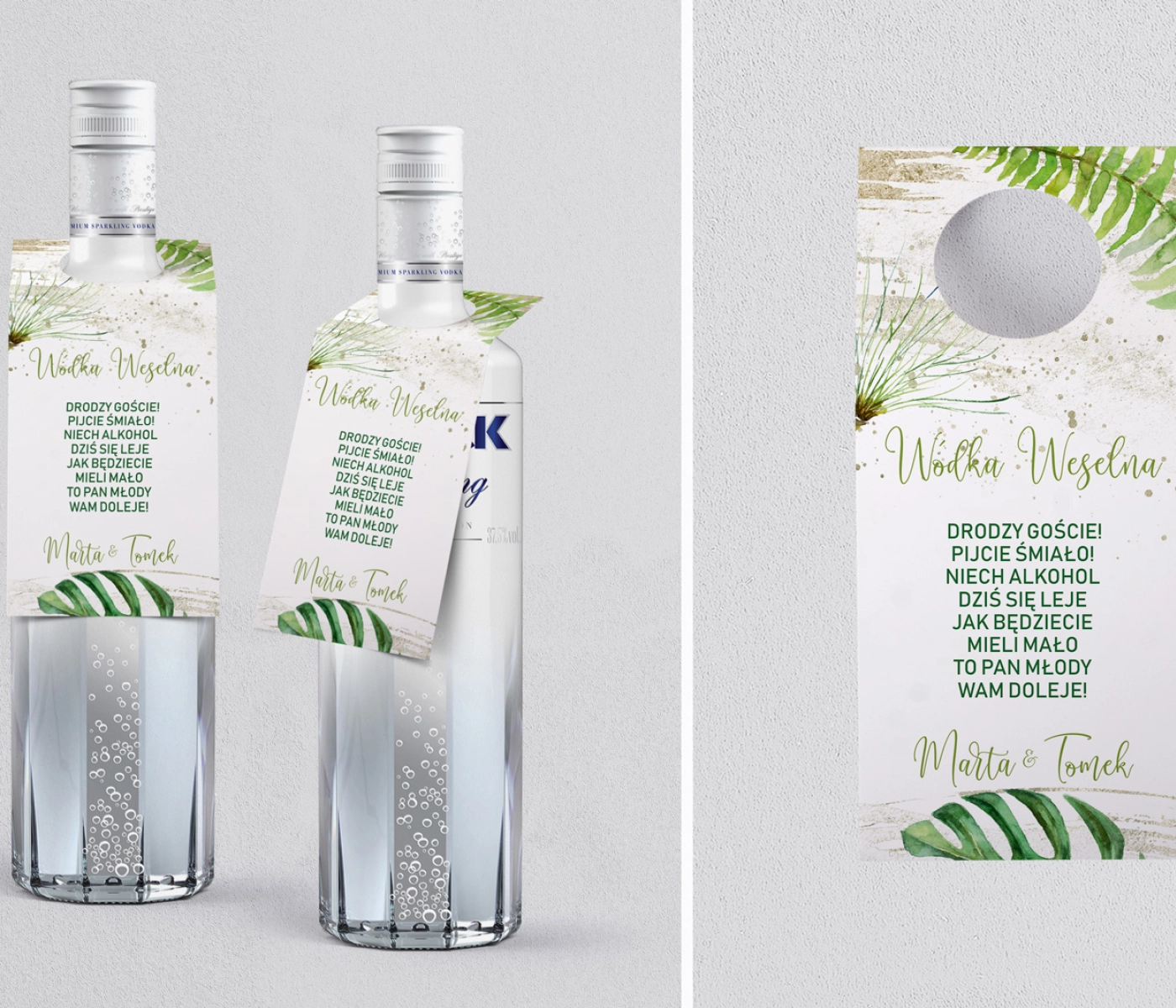 Zawieszka na alkohol oczko Tropical Motyw 1