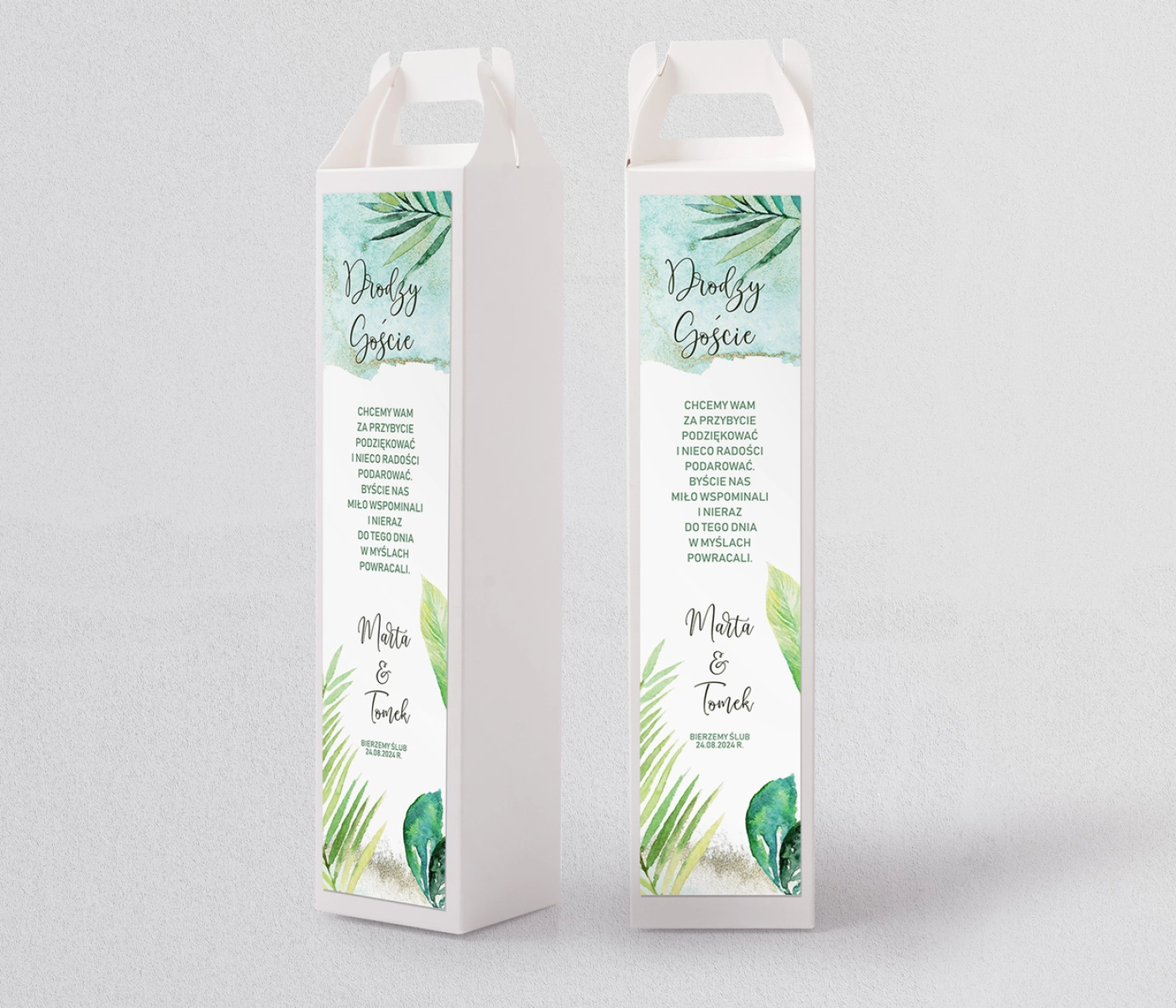 Pudełko na alkohol Tropical Motyw 2