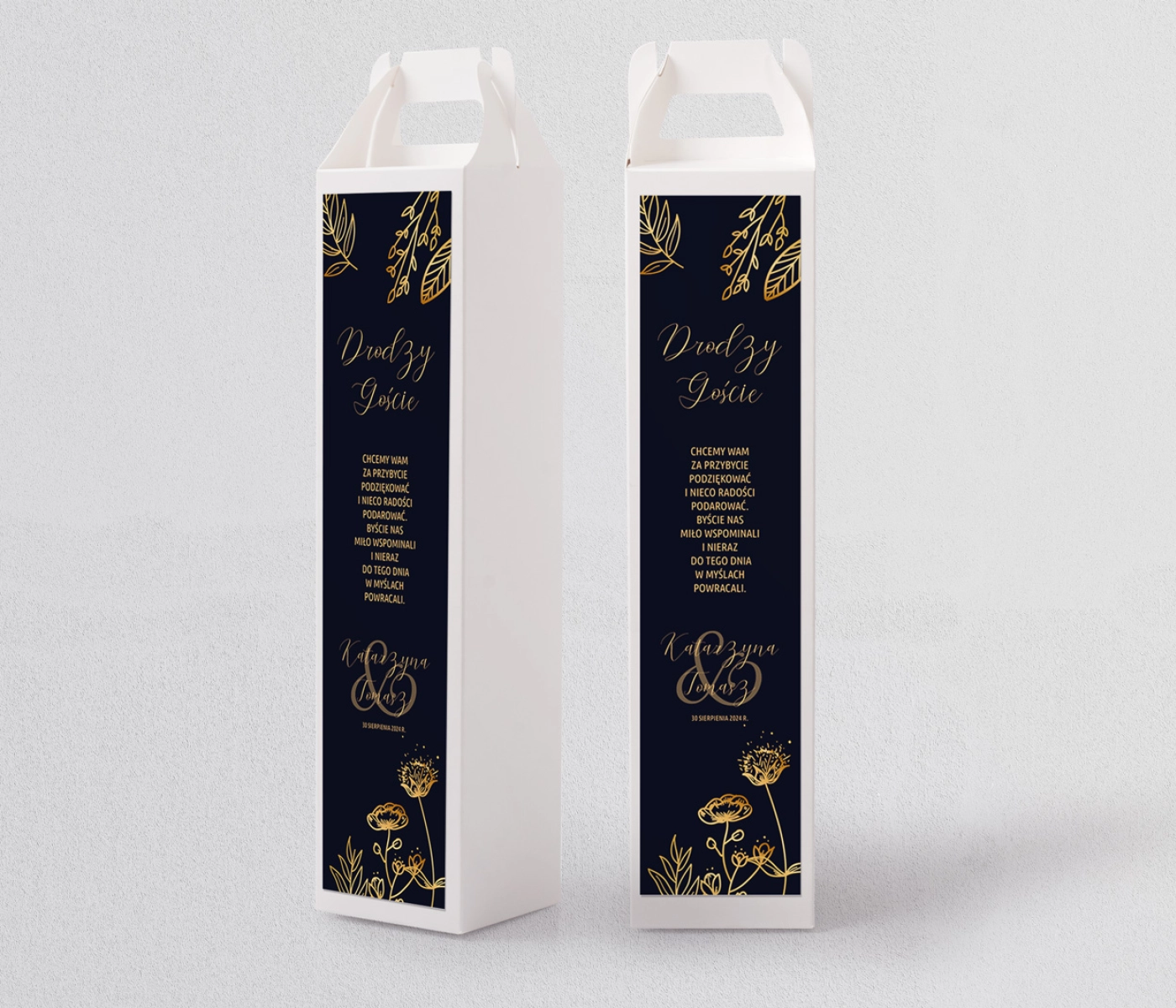Pudełko na alkohol Goldish Motyw 2