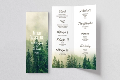 Menu weselne na stół