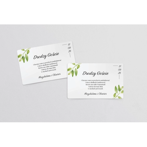 Naklejki na ciasto weselne Nature Motyw 2