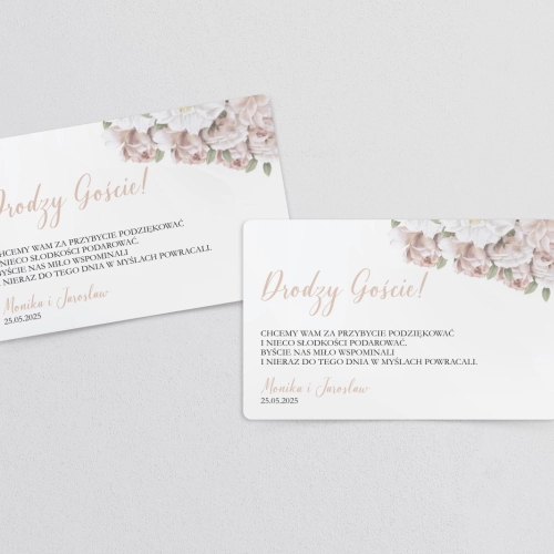 Naklejki na ciasto weselne Amore Rosso Motyw 2