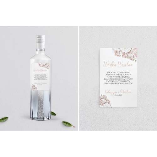 Naklejki na alkohol - Amore Rosso Motyw 2