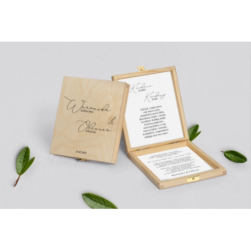 Zaproszenie dla Rodziców - naturalne Minimalistyczne Motyw 3