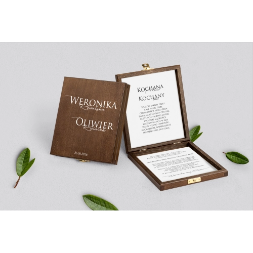 Zaproszenie dla Rodziców - brązowe Minimalistyczne Motyw 2