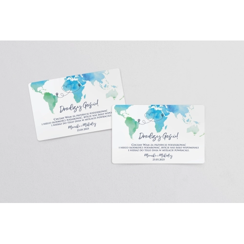 Naklejki na ciasto weselne Mapa Motyw 1