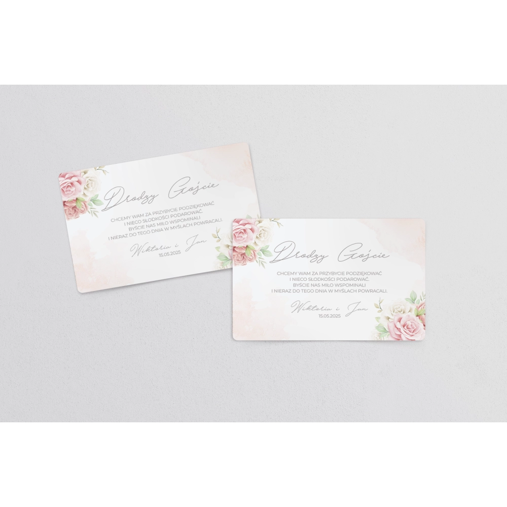 Naklejki na ciasto weselne Lili Motyw 3