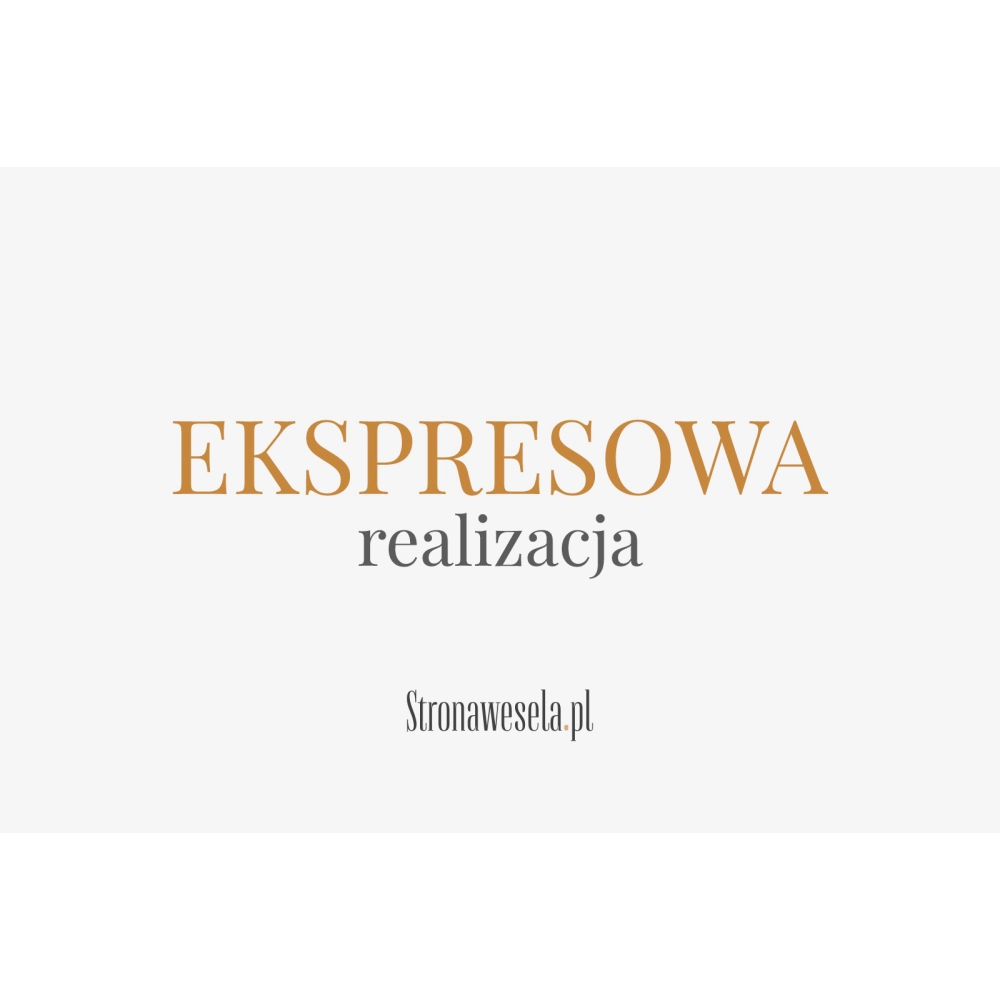 Usługa Ekspresowej realizacji zamówienia - <strong class=