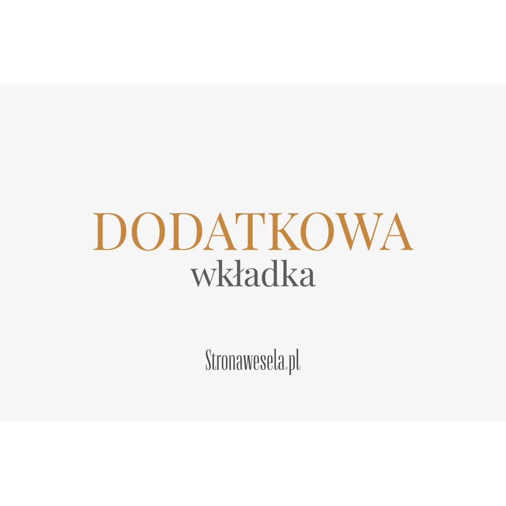 Dodatkowa wkładka