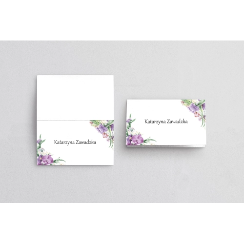 Winietki ślubne składane Bukiety Motyw 1