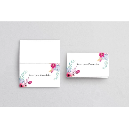 Winietki ślubne składane Bukiety Motyw 4