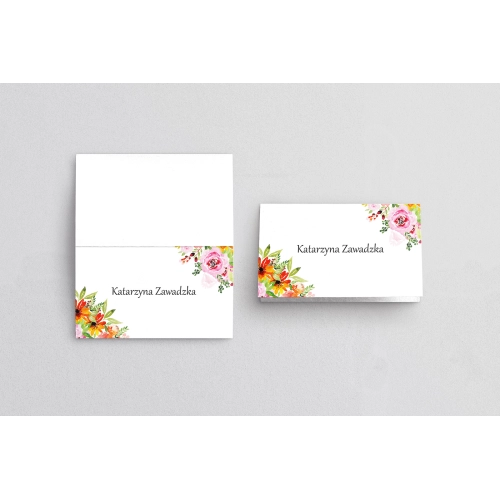 Winietki ślubne składane Bukiety Motyw 5