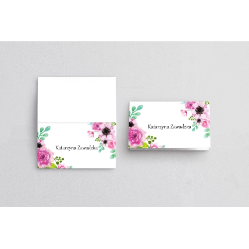 Winietki ślubne składane Bukiety Motyw 10