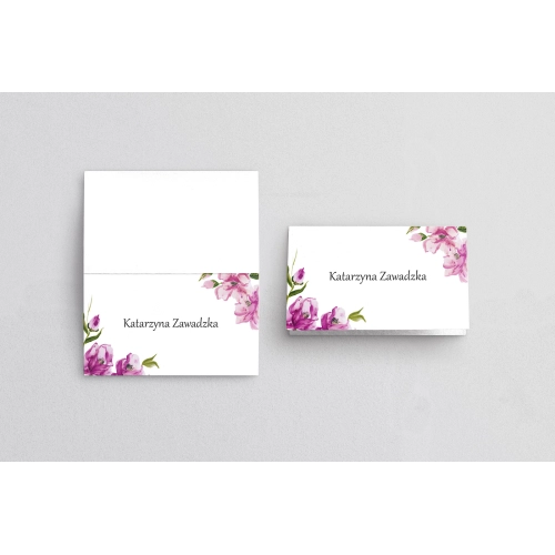 Winietki ślubne składane Bukiety Motyw 13