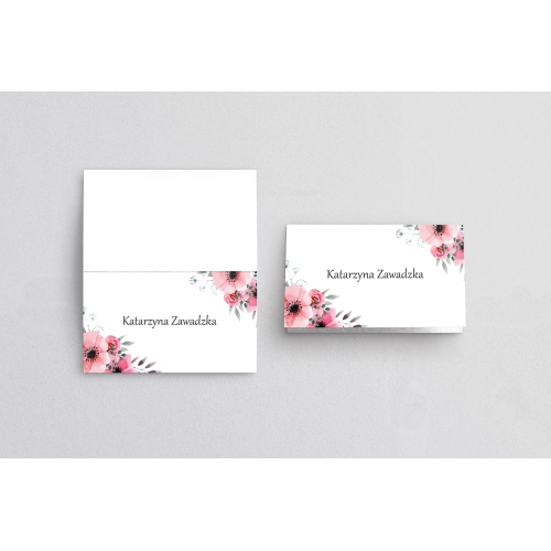 Winietki ślubne składane Bukiety Motyw 14