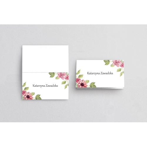 Winietki ślubne składane Bukiety Motyw 15