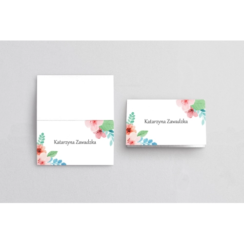 Winietki ślubne składane Bukiety Motyw 16