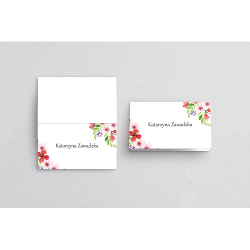 Winietki ślubne składane Bukiety Motyw 17