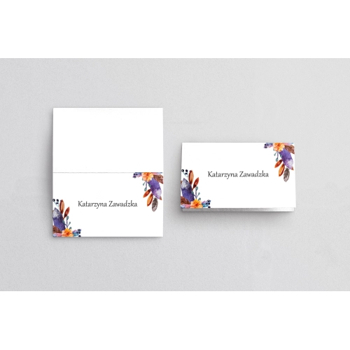 Winietki ślubne składane Bukiety Motyw 18