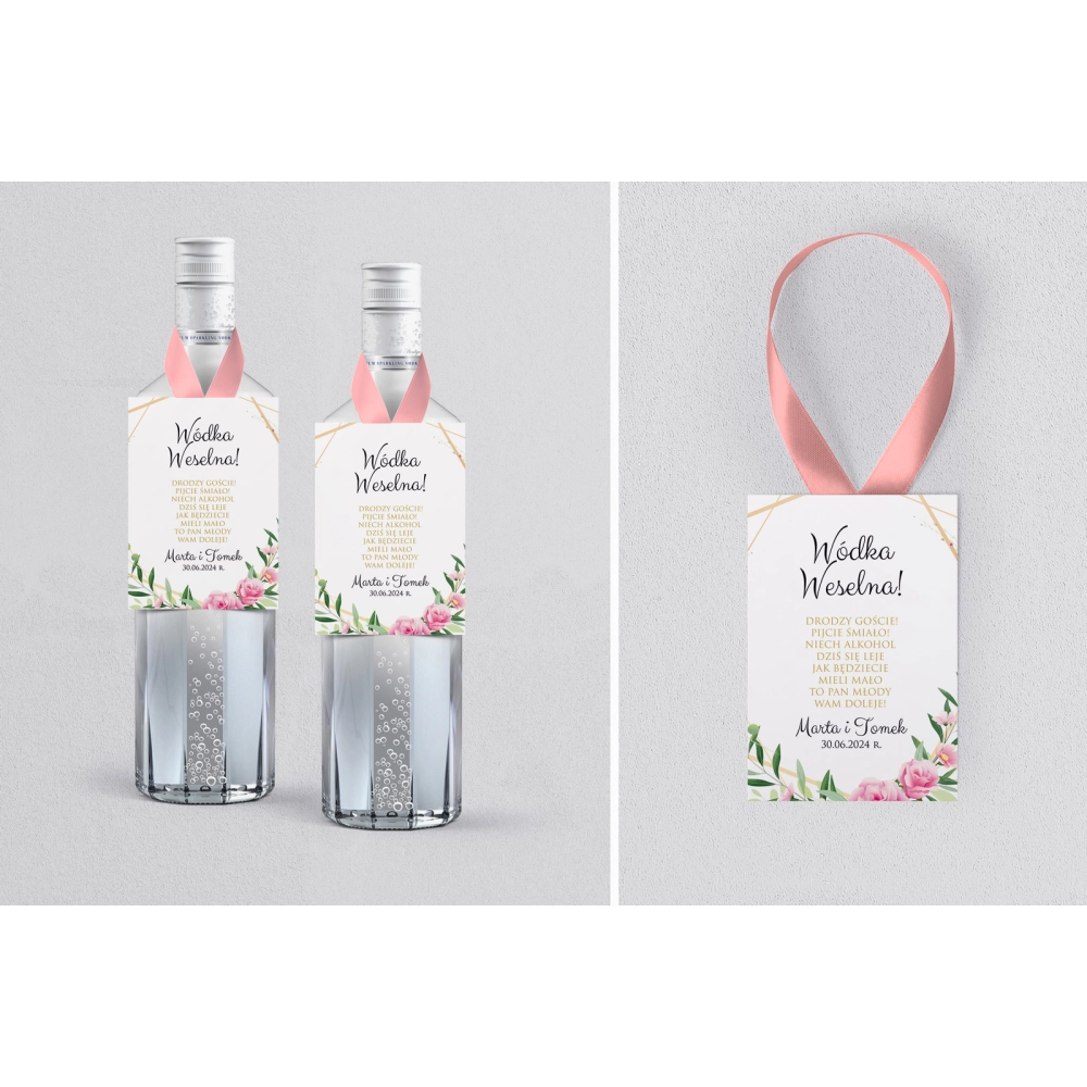 Zawieszka na alkohol Flowers & Frame - Motyw 4